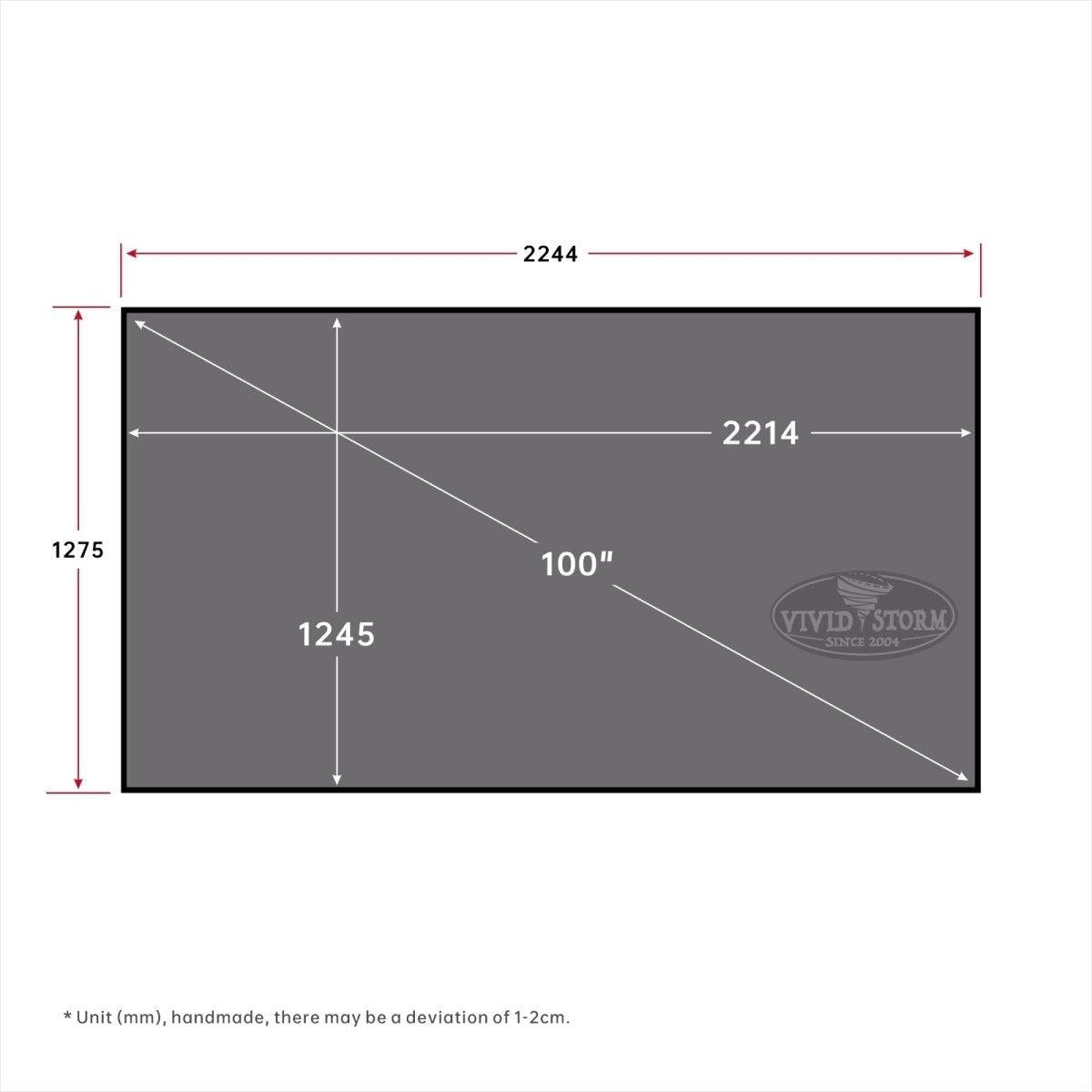 VIVIDSTORM CineVision Pro Fixed Frame Fresnel UST ALR Projector Screen