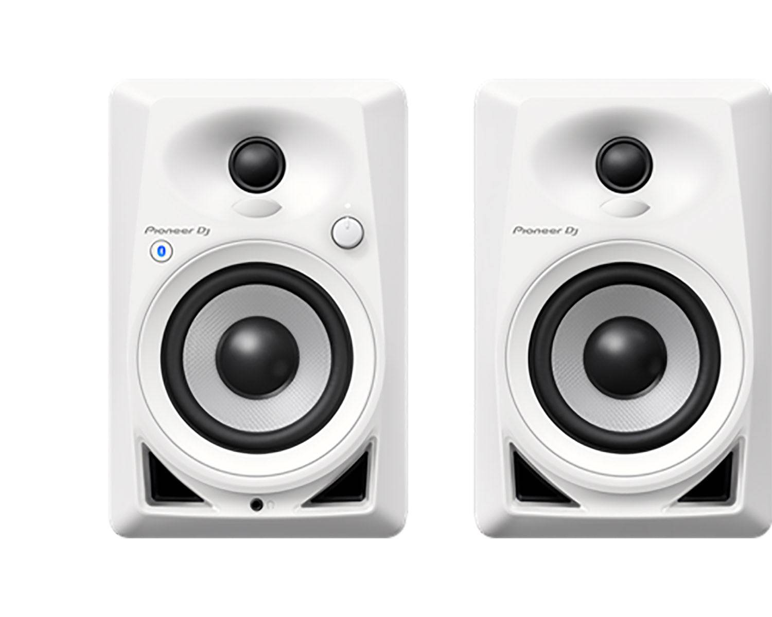 Pioneer DJ DM-40BT-W, 4-Inch Desktop Monitor Speakers With Wireless Bluetooth Control