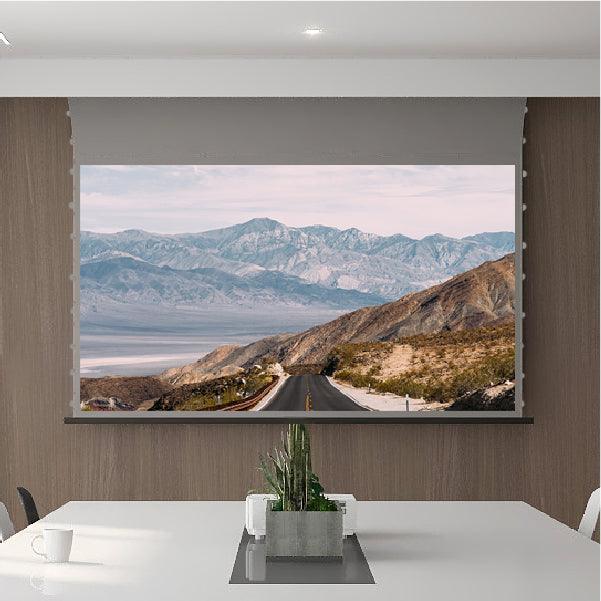 VIVIDSTORM ALR Slimline Motorized Tension Obsidian Long Throw ALR Projector screen