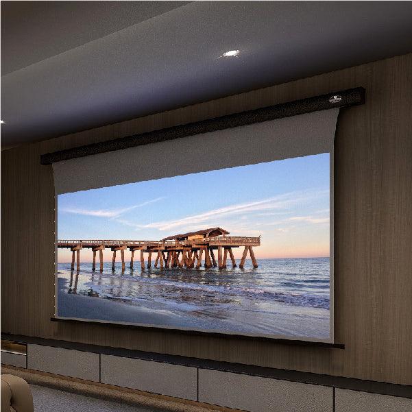 VIVIDSTORM ALR Slimline Motorized Tension Obsidian Long Throw ALR Projector screen