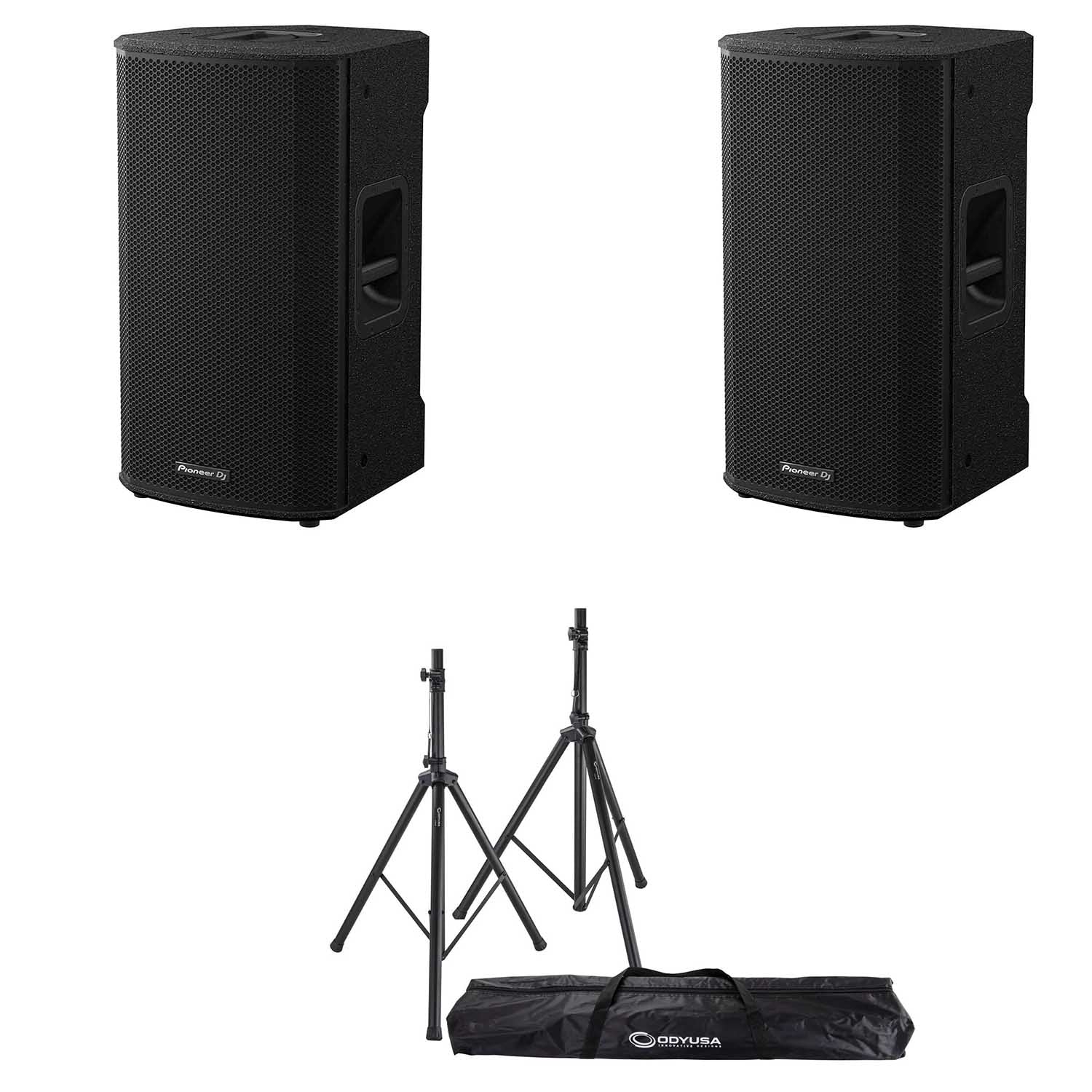 Pioneer DJ, XPRS 12-inch Active Loudspeaker Package with Odyssey Speaker Stand