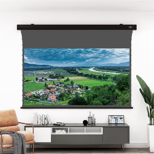 VIVIDSTORM 3D ALR Slimline Motorized Tension 3D(high gain) Obsidian Long Throw ALR Projector screen