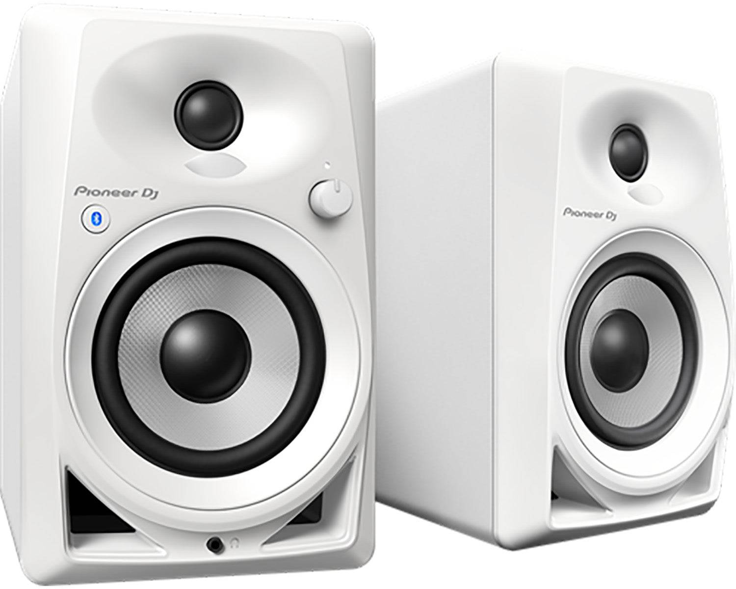 Pioneer DJ DM-40BT-W, 4-Inch Desktop Monitor Speakers With Wireless Bluetooth Control