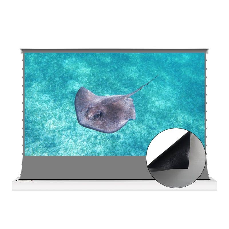 VIVIDSTORM S 3D ALR Motorized Tension Floor Rising 3D Obsidian Long Throw ALR(high gain) Projector screen