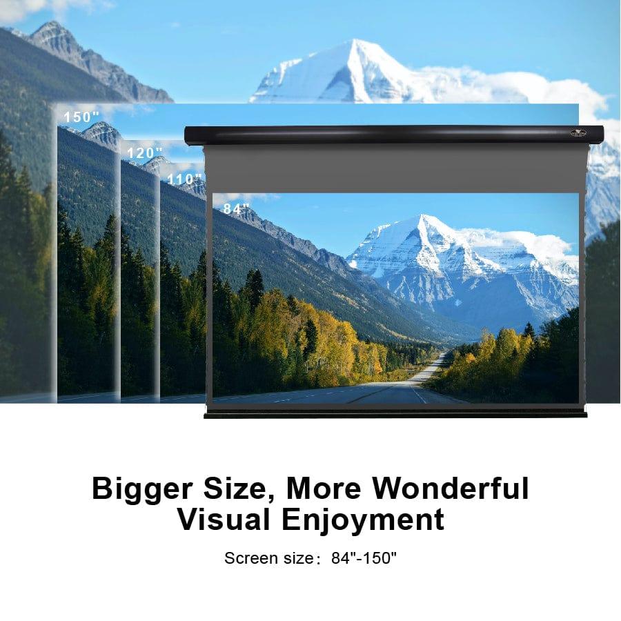 VIVIDSTORM ALR Slimline Motorized Tension Obsidian Long Throw ALR Projector screen