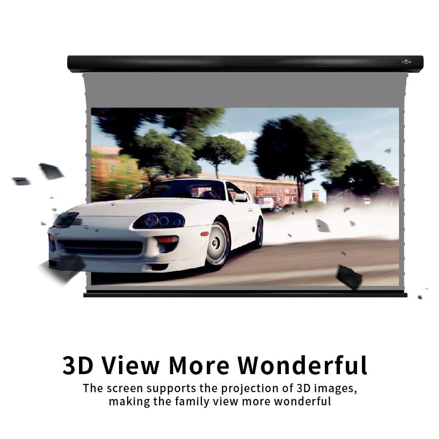 VIVIDSTORM ALR Slimline Motorized Tension Obsidian Long Throw ALR Projector screen