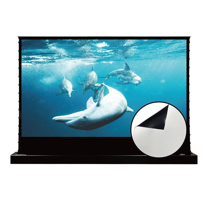 VIVIDSTORM S White Cinema Motorized Tension Floor Rising Projector screen